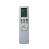 White ergonomic AC Remote No. 260 replacement for Onida, long-range operation from sofa or bed