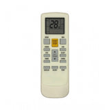 White ergonomic AC Remote No. 231A replacement for Green Star, long-range operation from sofa or bed