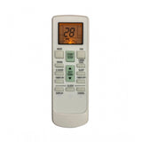 White ergonomic AC Remote No. 231 replacement for Bluestar, long-range operation from sofa or bed