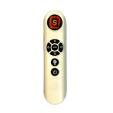 White ergonomic fan remote control for Orient Aero Slim Fan, long-range operation from sofa or bed