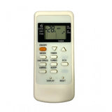 White ergonomic AC remote replacement for Whirlpool, long-range control from sofa or bed