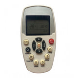 White ergonomic AC Remote No. 110 for Whirlpool, long-range replacement control for easy device operation from sofa or bed