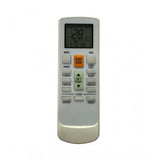 White ergonomic remote control AC Remote No. 231 replacement for Bluestar, ideal for long-distance device operation from sofa, divan, or bed