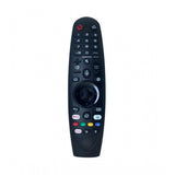 Black ergonomic remote control AKB75855501 for LG Smart TV, long-range pointer function