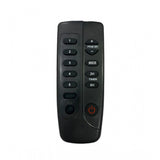 White ergonomic fan remote control, replacement for Nex BLDC ceiling fan, long-range operation from any room corner