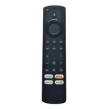 Black ergonomic Smart TV remote No. 1074 for SonyLiv, Netflix, Prime Video on Onida LCD-LED TVs. Compatible replacement with long range, lightweight design." (98 characters)