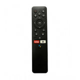 Black ergonomic Smart TV Remote No. 1051 with YouTube function - compatible for Thomson LCD-LED replacement, used for comfortable sofa operation from any room corner
