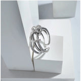 Silver plated stainless steel freesize ring - high-quality jewelry accessory for everyday wear