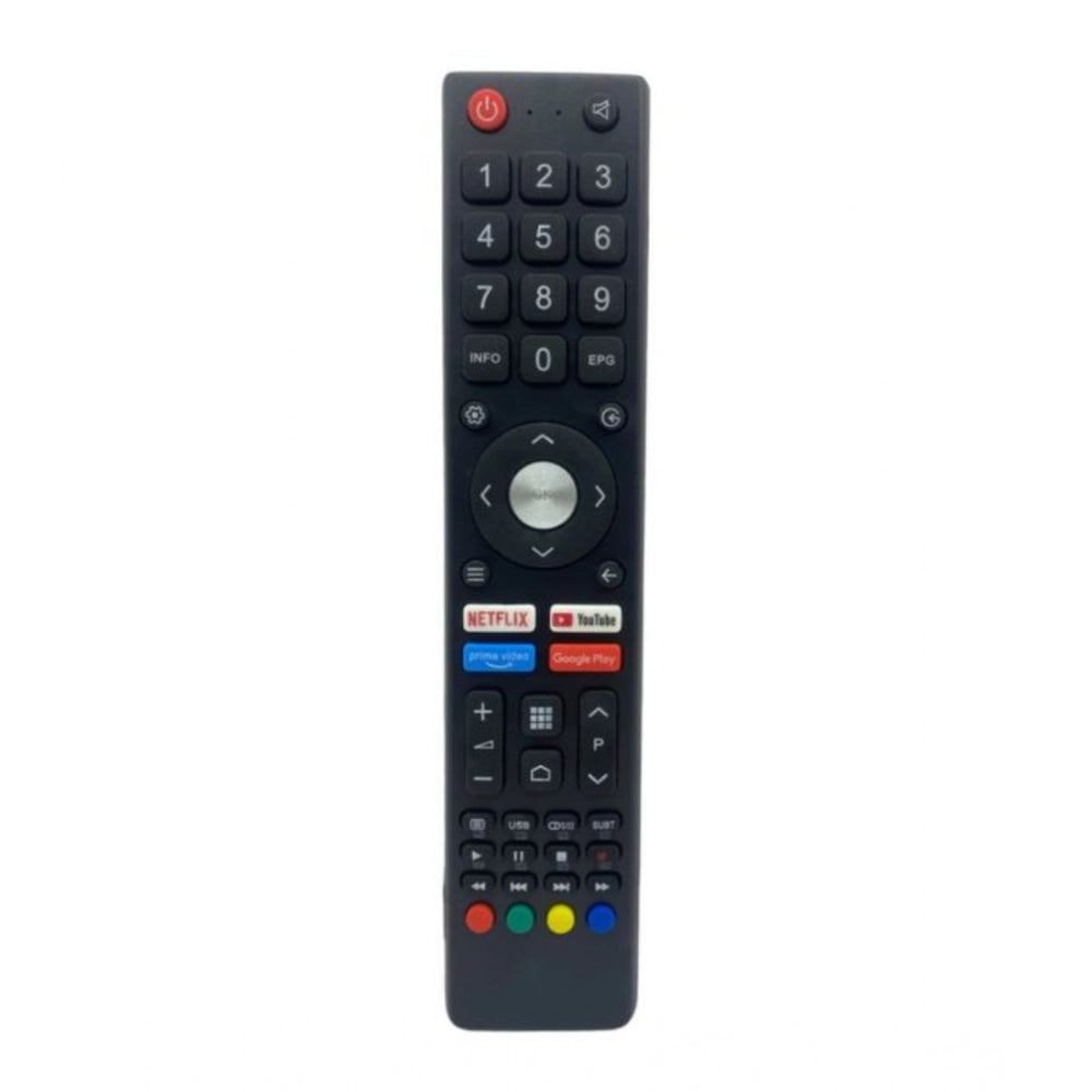 Black ergonomic Nokia Smart TV Remote No.1161 with long-range control for easy operation from sofa, divan, or bed