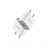 White AB Plastic VOXEL 'C' Port PD Charger, compact & lightweight