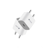 White AB Plastic VOXEL 'C' Port PD Charger, compact & lightweight