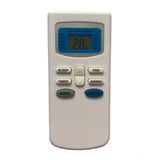 White ergonomic AC Remote No.17 (No Backlight) for Bluestar devices, long-range remote control for comfortable use from sofa or bed