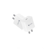 White AB Plastic VOXEL 100W 'C' Port PD Fast Charger, compact & lightweight for travel
