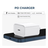 White AB Plastic VOXEL 'C' Port PD Charger, 20Watt compact & lightweight