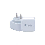 White AB Plastic VOXEL 'C' Port PD Charger, compact & lightweight for travel
