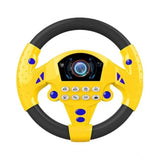 Multi-colored plastic steering wheel driving toy for children's play