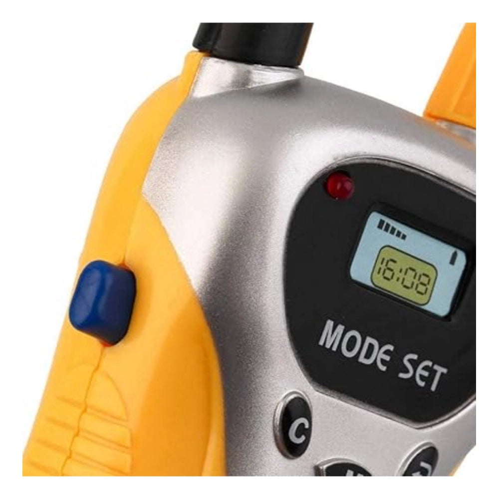 Multicolor plastic walkie talkies for kids toy, durable 2-way radio with fun design