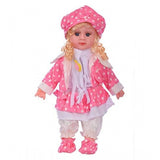 Multi-colored plastic singing songs & poem baby girl doll, interactive toy for imaginative play