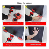 Multicolor plastic appliance mover tool for furniture lifting and shifting