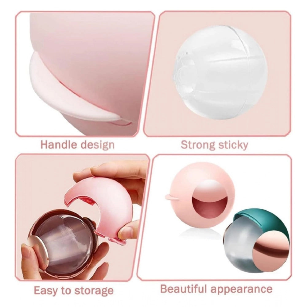 Maroon plastic sticky ball, clothes lint remover