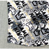 Multi-colored cotton blend printed short sleeve shirt for kids, ideal for casual play