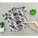 MultiColor cotton blend printed short sleeve shirt for kids