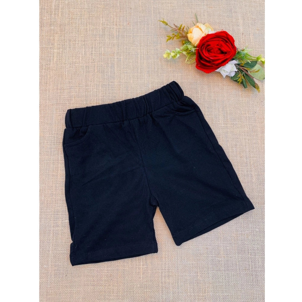 MultiColor cotton blend boy's short sleeve shirt & shorts set, printed pattern for playful attire