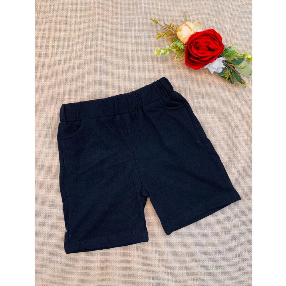 MultiColor cotton blend kids' short sleeve shirt & shorts set, printed pattern on comfortable casual wear