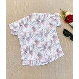 MultiColor cotton blend boys' printed short sleeve shirt & shorts set, vibrant patterns for playful outfits