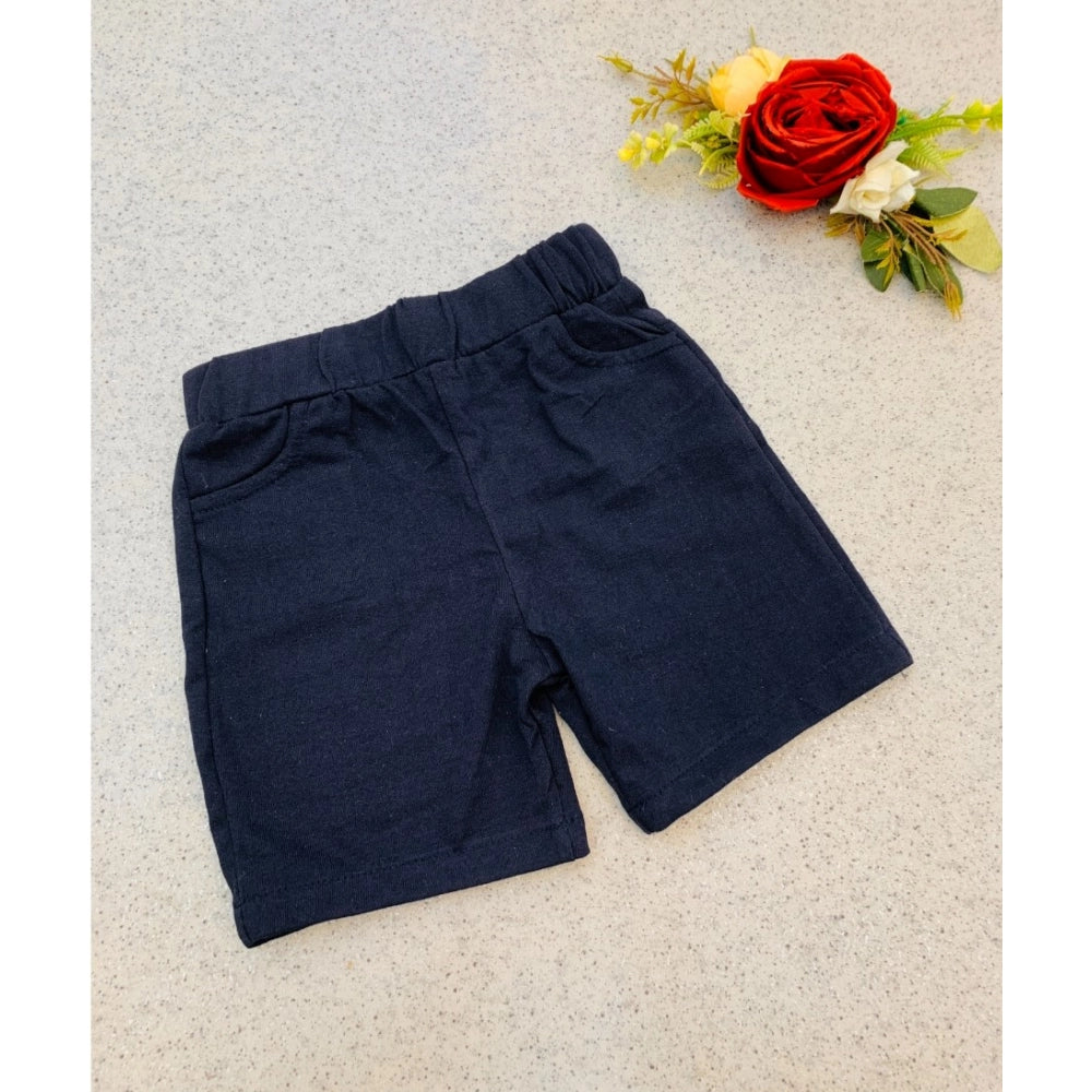 MultiColor cotton blend kids' short sleeve shirt & shorts set with printed patterns, ideal for playtime