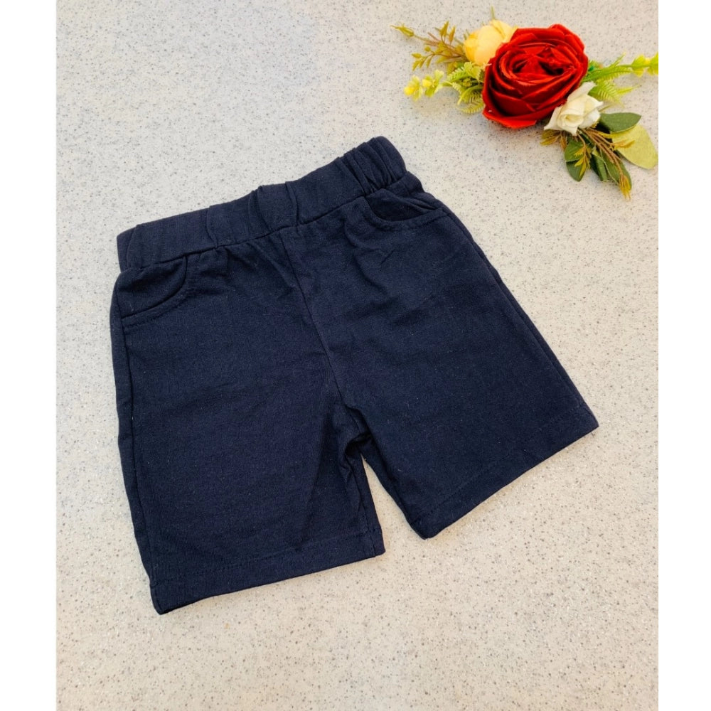 MultiColor cotton blend boy's short sleeve shirt and shorts set with printed pattern, ideal for playtime