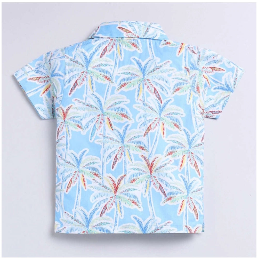 Multi-colored Lycra blend kids' short sleeve shirt & shorts set, perfect for active play