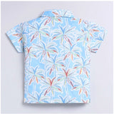 Multi-colored Lycra blend kids' short sleeve shirt & shorts set, perfect for active play