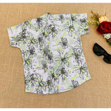 MultiColor cotton blend printed short sleeve shirt for kids - vibrant pattern and comfortable wear