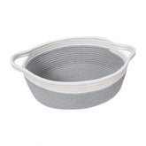 Cotton Baby Gift Basket Pack of 1 Storage Basket For Clothes (Grey)