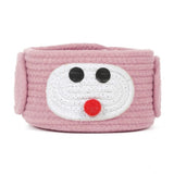 Cotton Pen Holder Pack of 1 Storage Basket For Clothes (Pink)