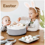 Cotton Baby Gift Basket Pack of 1 Storage Basket For Clothes (Grey)