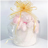 Cotton White Inch Pack of 1 Storage Basket For Clothes (White)