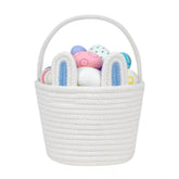 Cotton Ear Toys Bucket Pack of 1 Storage Basket For Clothes (White)