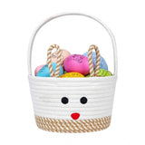 Cotton Toy Bucket Pack of 1 Storage Basket For Clothes (Beige)