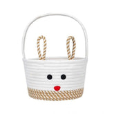 Cotton Toy Bucket Pack of 1 Storage Basket For Clothes (Beige)