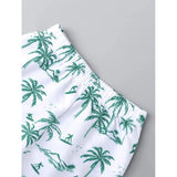 Sky twill cotton printed short sleeve shirt & shorts set for boys