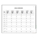 Girl's Denim Solid Long Sleeve Round Neck Dress (Blue)