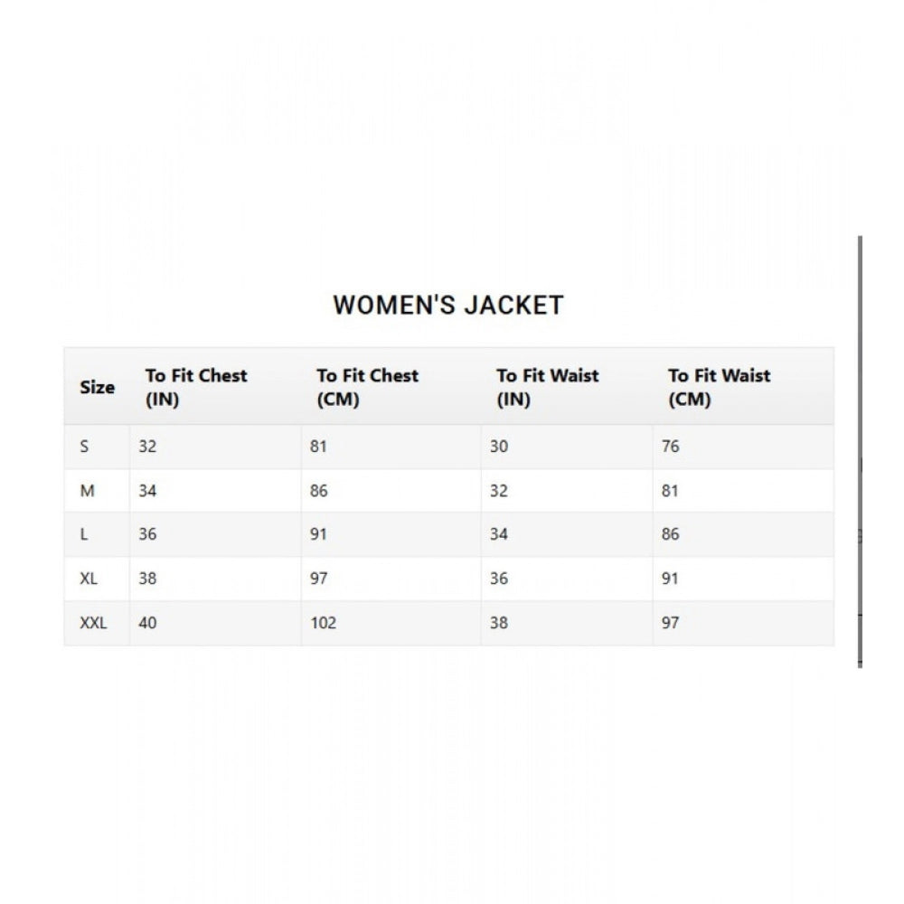 Black denim women's long sleeve jacket, solid pattern with collar neckline