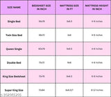 Multicolor modern floral patterned microfiber elastic fitted Glace Cotton bedsheet (36" x 78") for single bed daily use with care instructions - Made in India