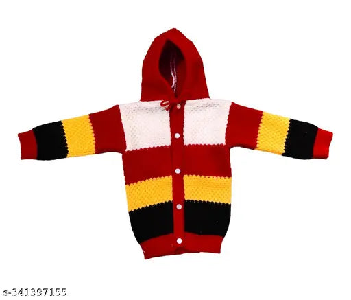 Vibrant wool, funky designs boys sweater - modern, colorful & trendy winter wear for kids (0-6M), India