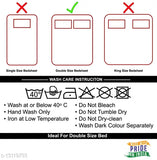 Cotton double bed sheets combo pack, 2 queen size bedsheets with 4 pillow covers, 160 thread count, made in India