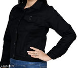 Denim ladies jackets by VKREATION, long-sleeved dyed/washed, available in S, M, L, XL, Free Size. Indian denim winter wear for women