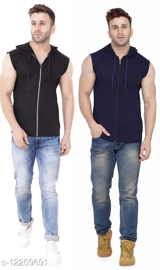 Multicolor sleeveless T-shirt, vibrant and stylish, available in sizes S-XL, made in India