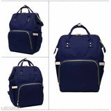 Navy polyester organizer backpack, Chinmay Kids Diaper Bag for newborn travel essentials